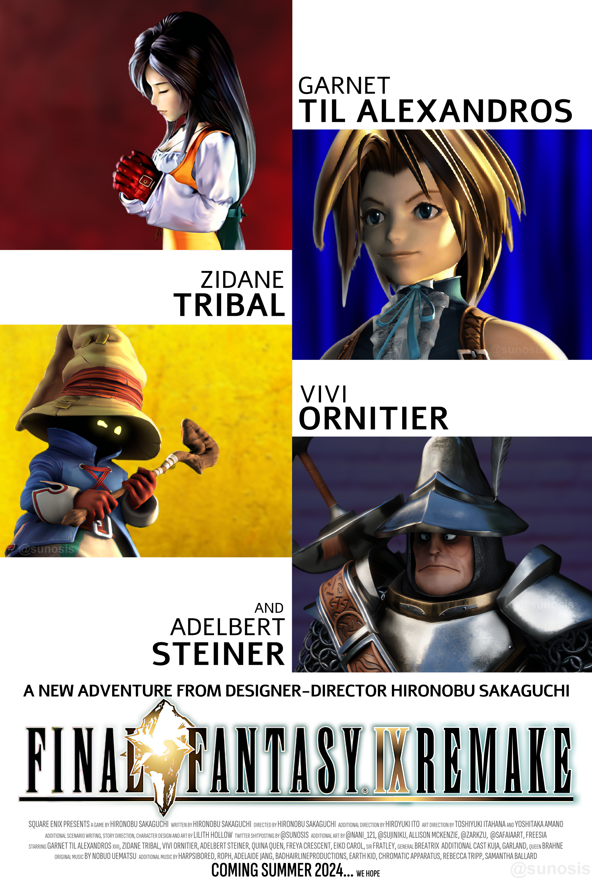 Final Fantasy IX Remake poster! Too bad it's not real 😩 : r