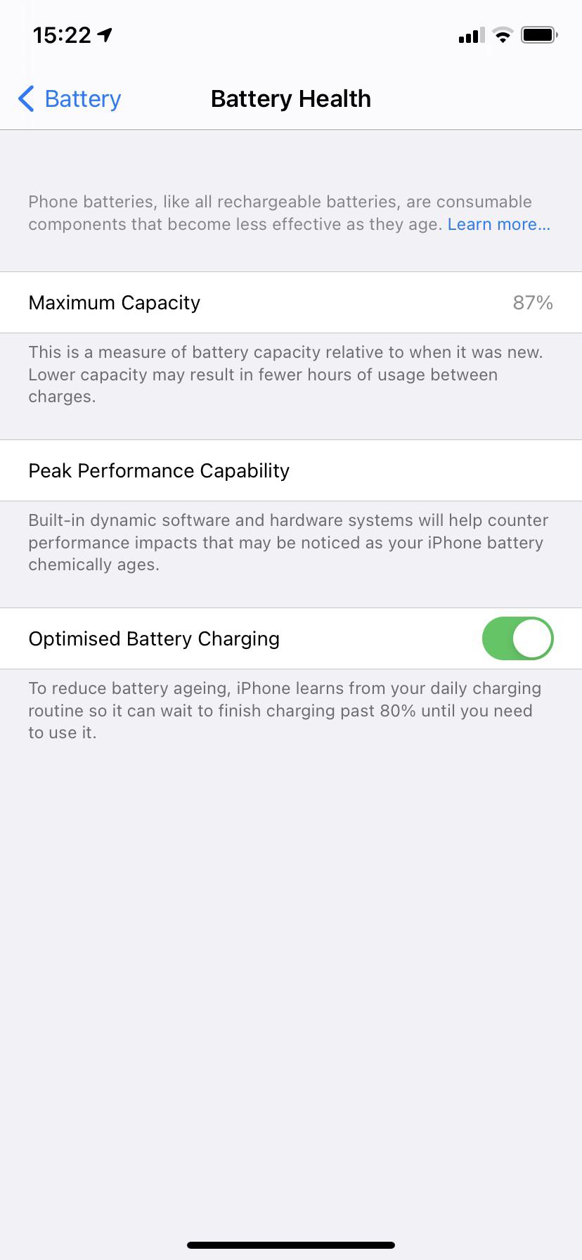 iPhone 11のバッテリー容量が87%って、どういうこと？iPhone、まだ9