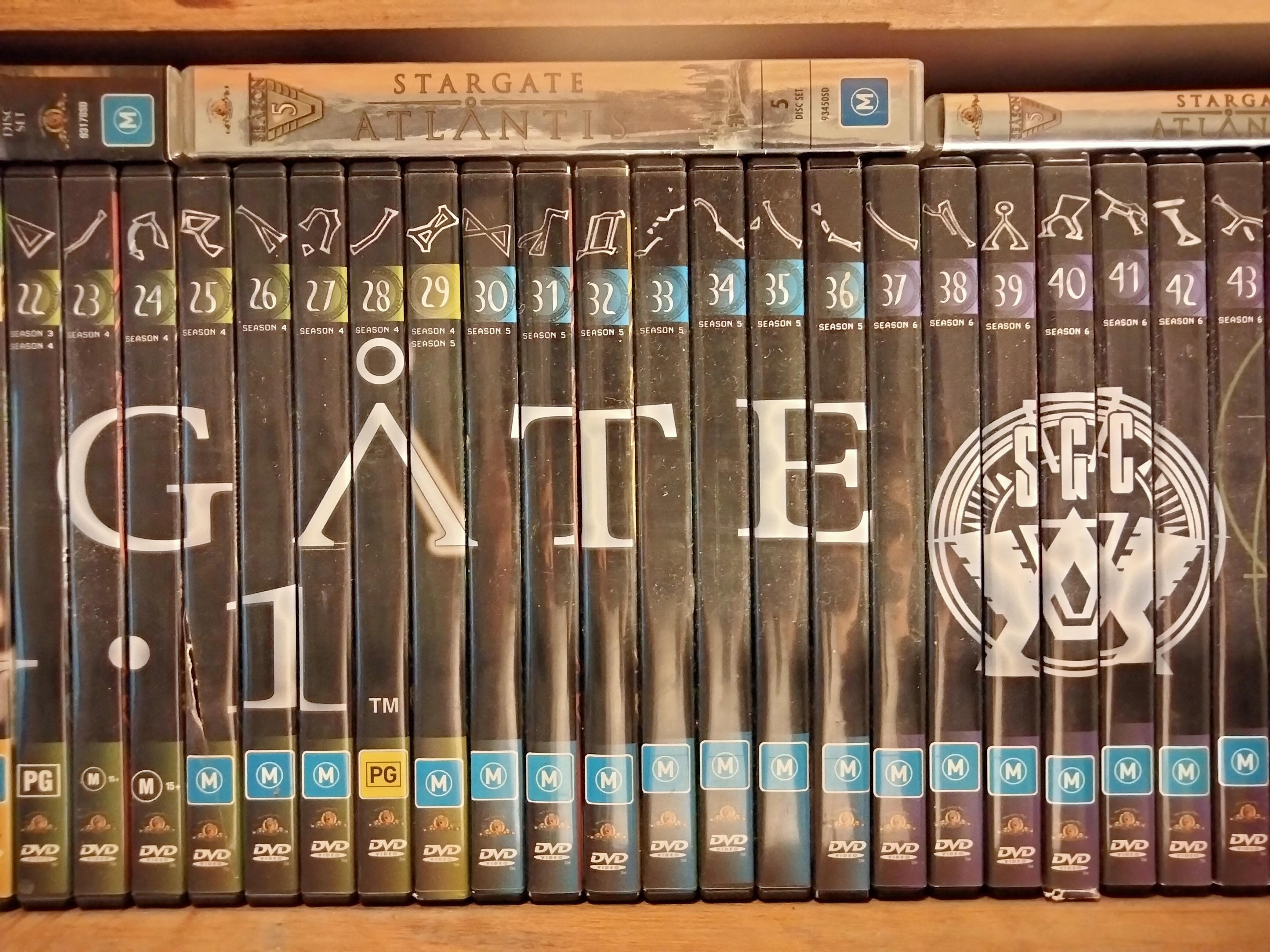 My dads Stargate DVD Collection that I've had in my possession for