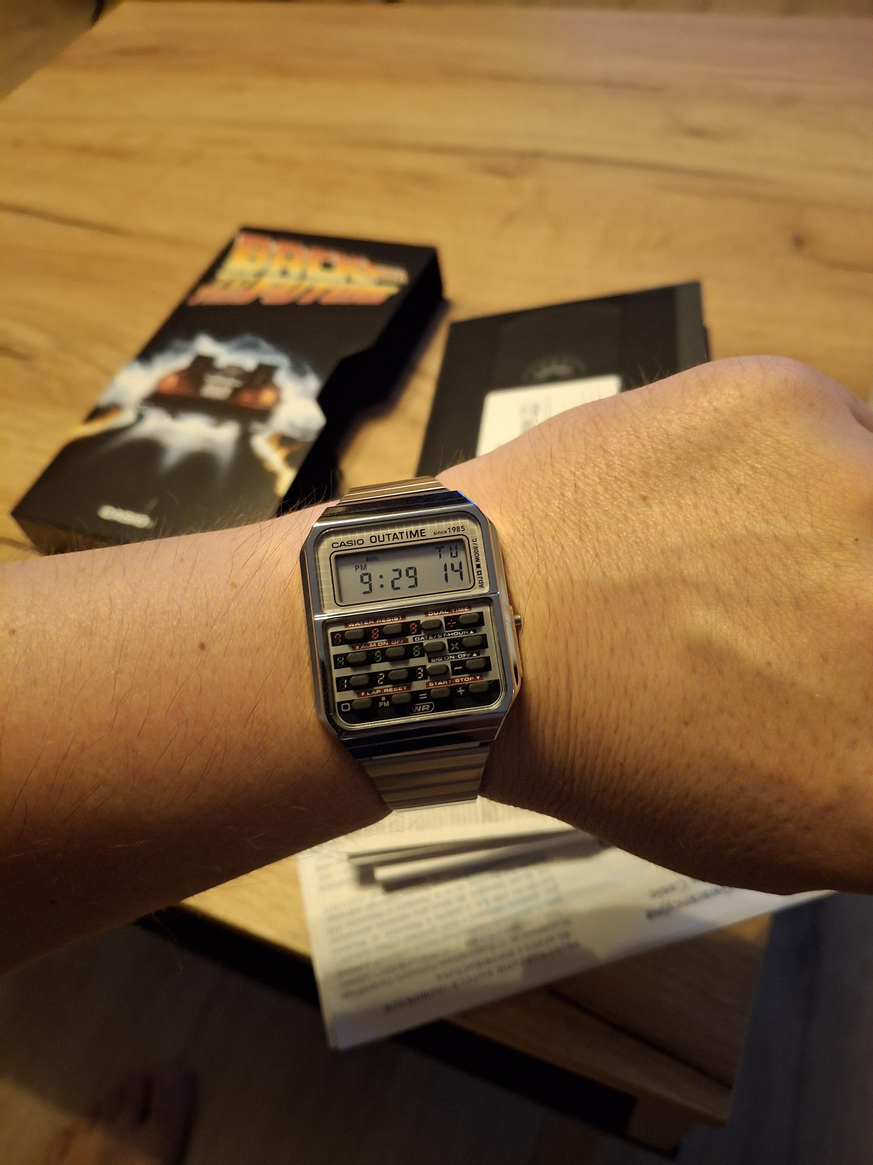Casio CA-500WEBF-1A] Casio Back to the Future : r/Watches