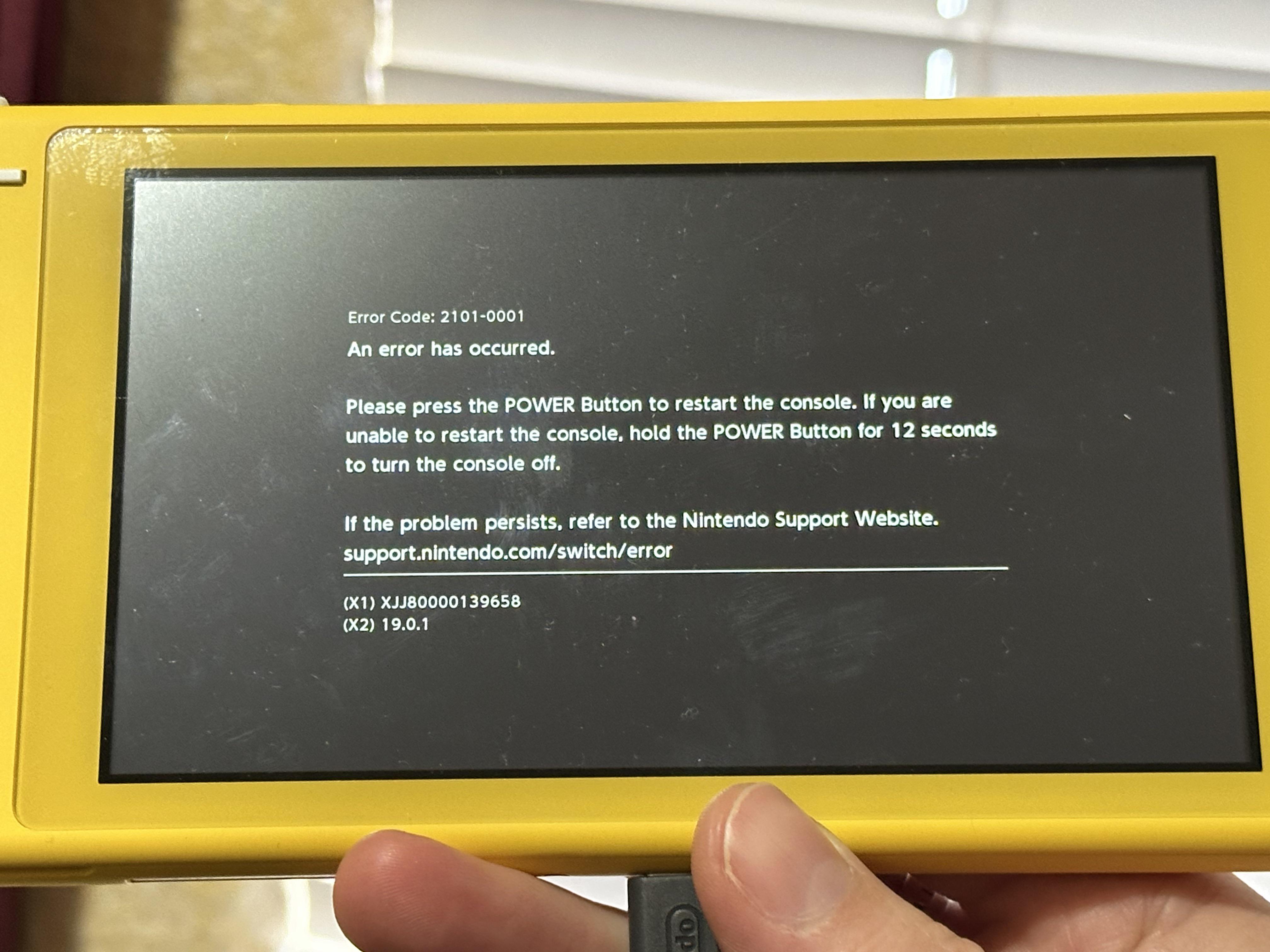 ニンテンドースイッチライト エラー : r/NintendoSwitch