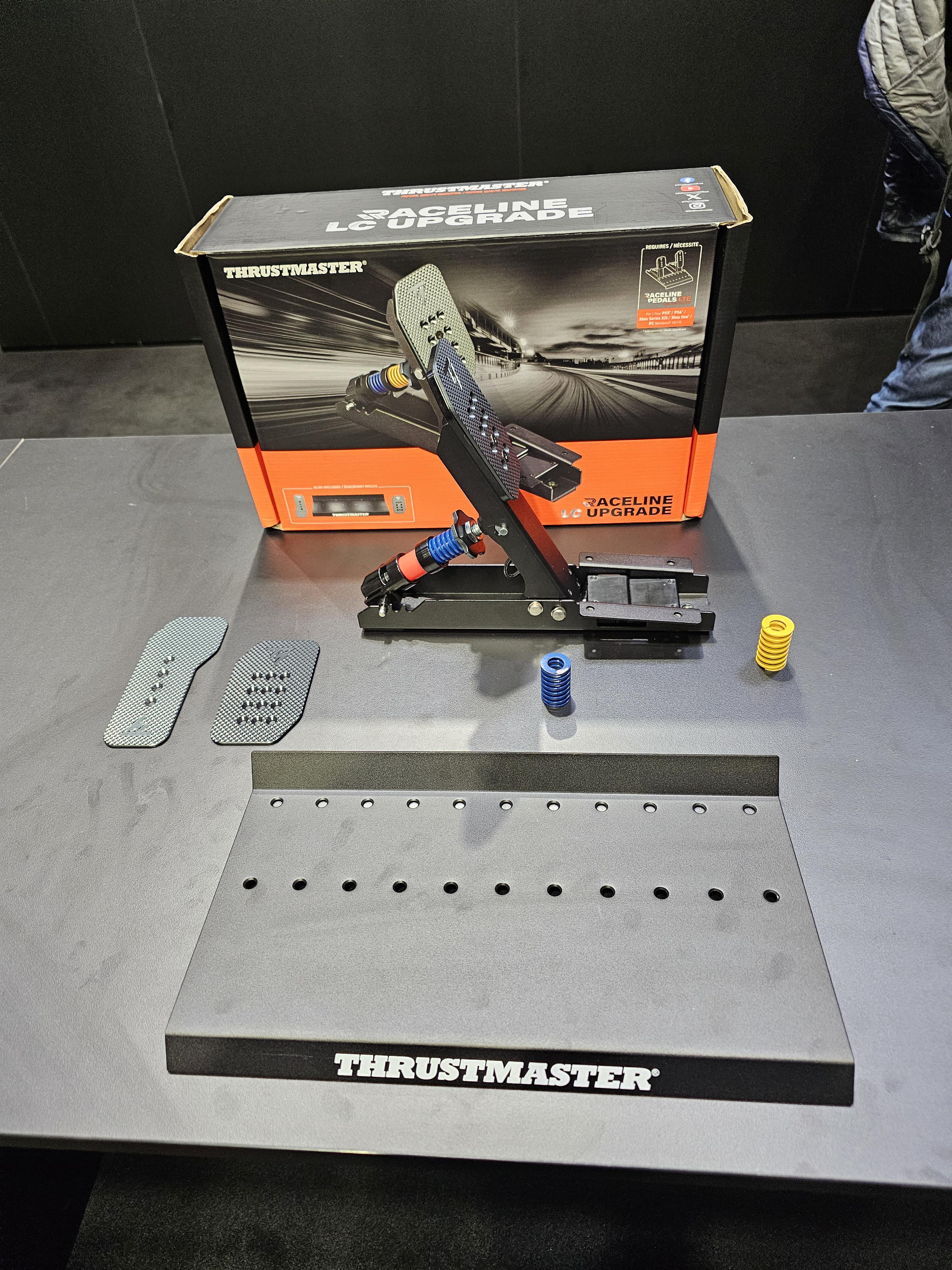 Thrustmaster shows loadcell addon for raceline pedals @SimRacing