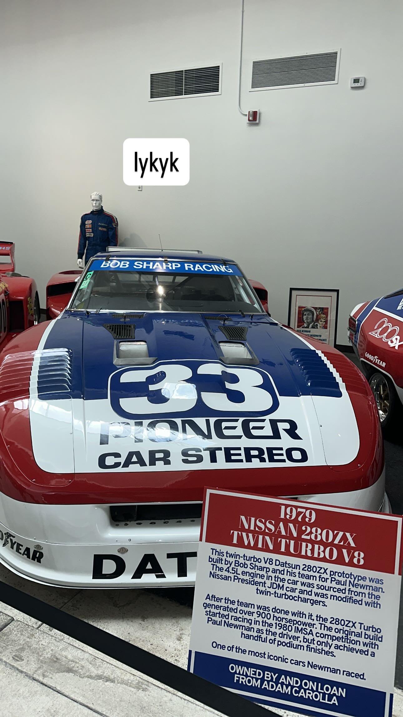 ボブ・シャープがレースで使ってたダットサン280ZX GTXについて