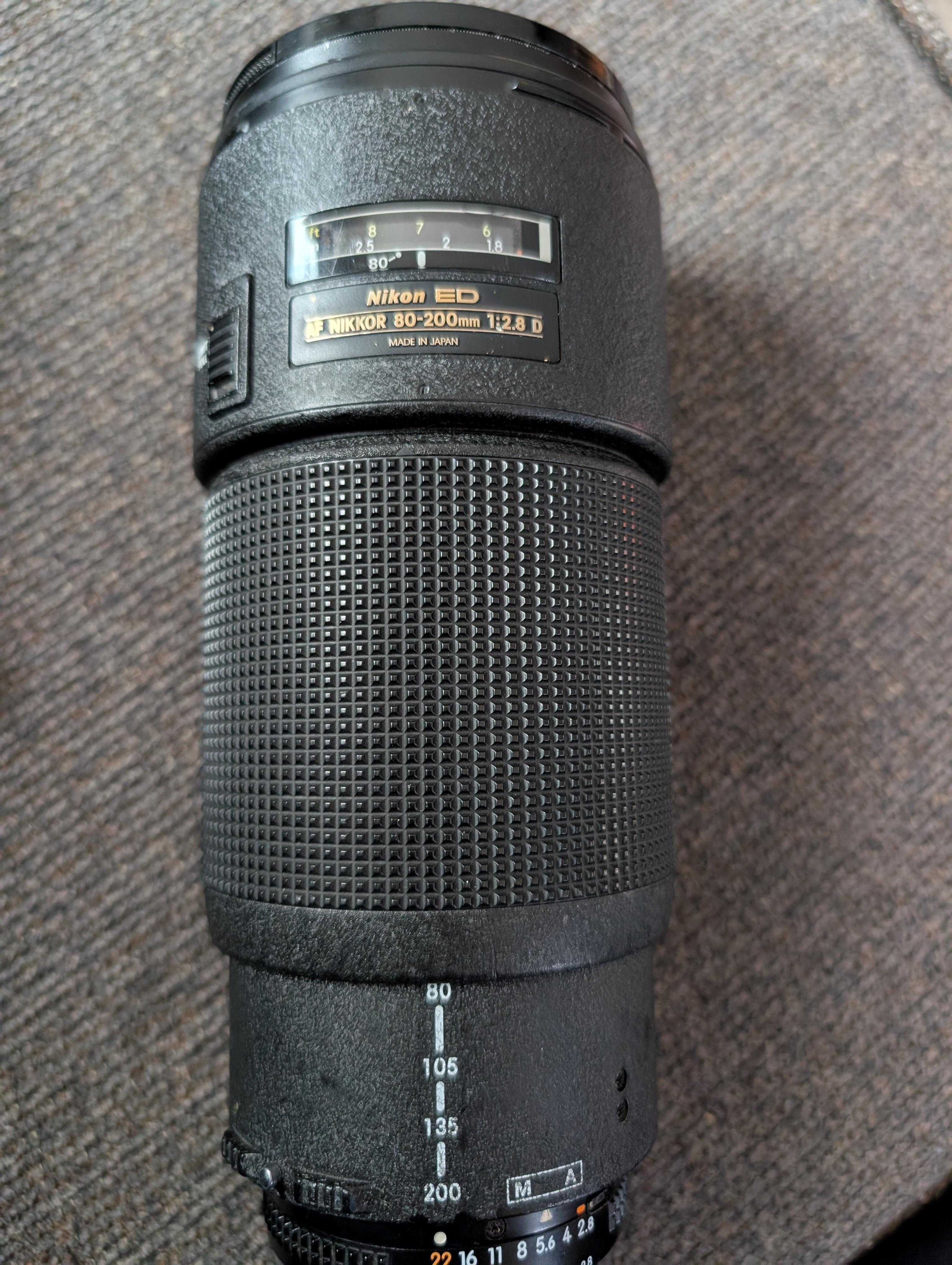 Nikon 80-200mm f2.8 ライトグレー 修理必要Nikon AF-S VR Zoom Nikkor