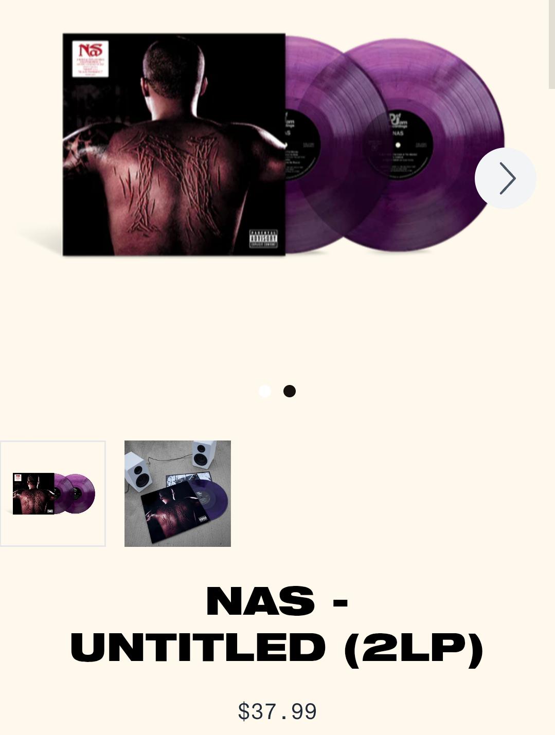 Untitled Vinyl Re-release : r/nas