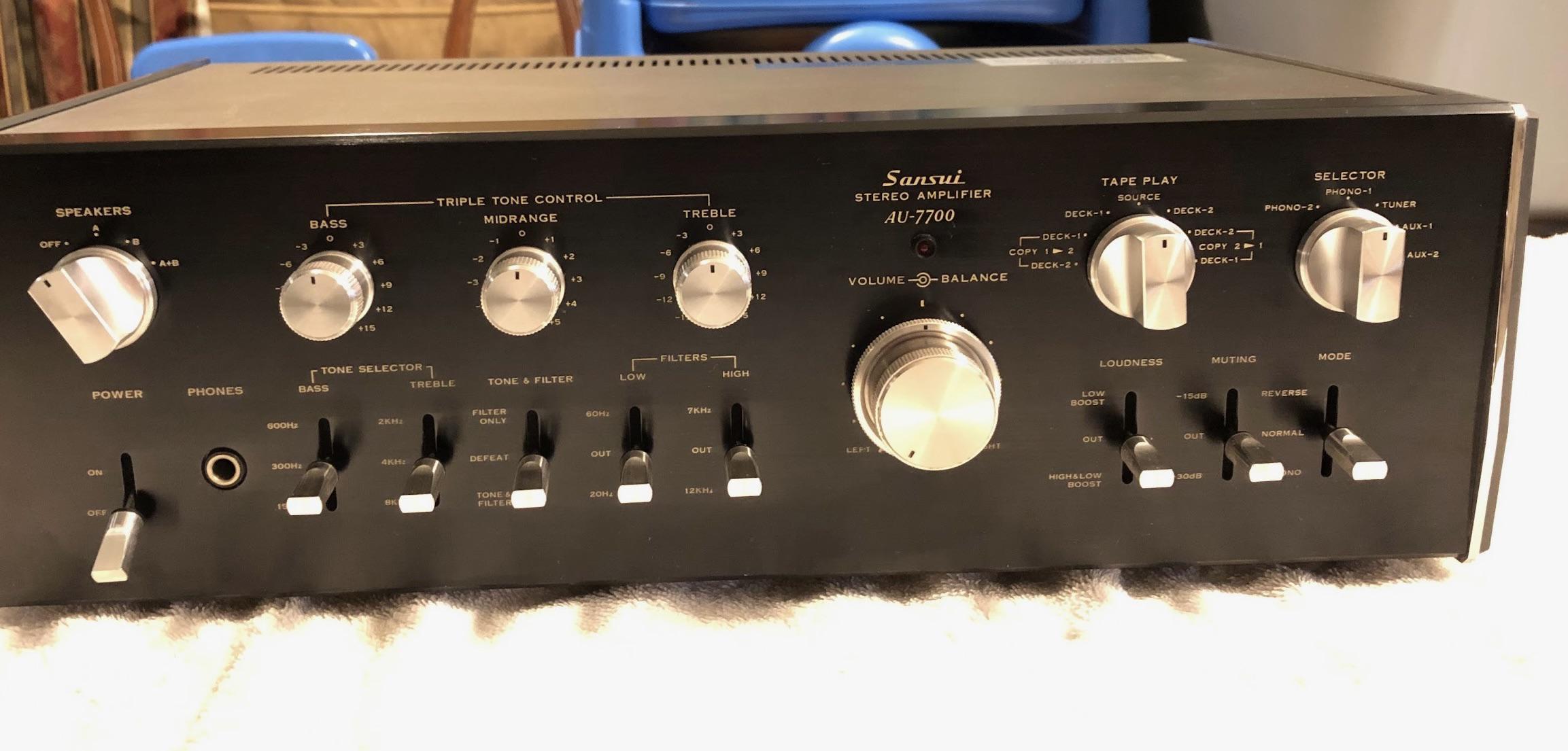 Sansui AU7700 mint from 1983 is my daily driver : r/vintageaudio