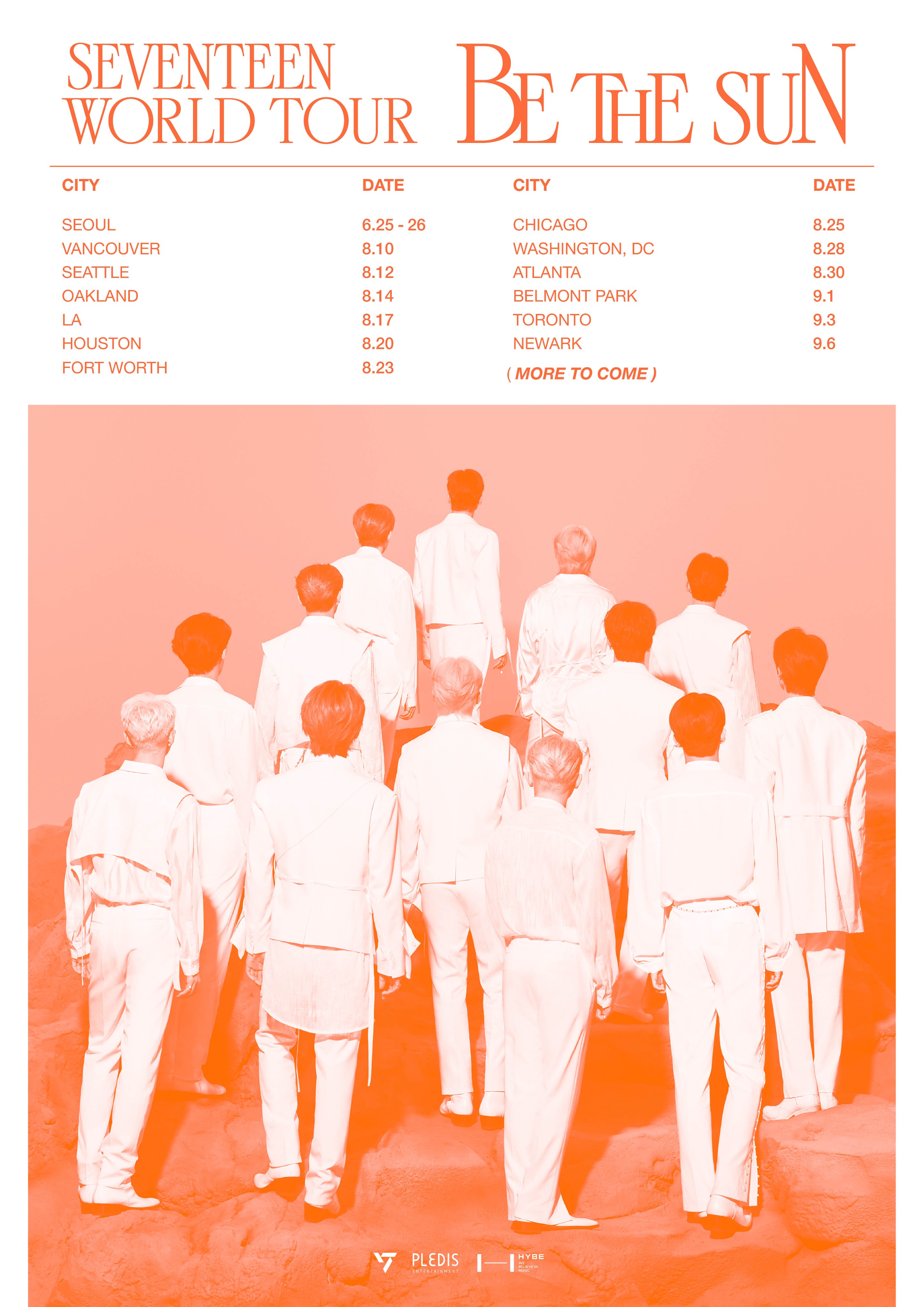 SEVENTEEN - World Tour 'BE THE SUN' Announcement : r/kpop