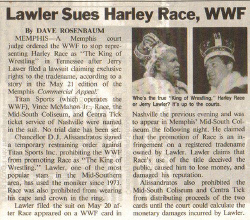 ジェリー・ローラー対ハーレー・レイスとWWFの訴訟 : r/SquaredCircle