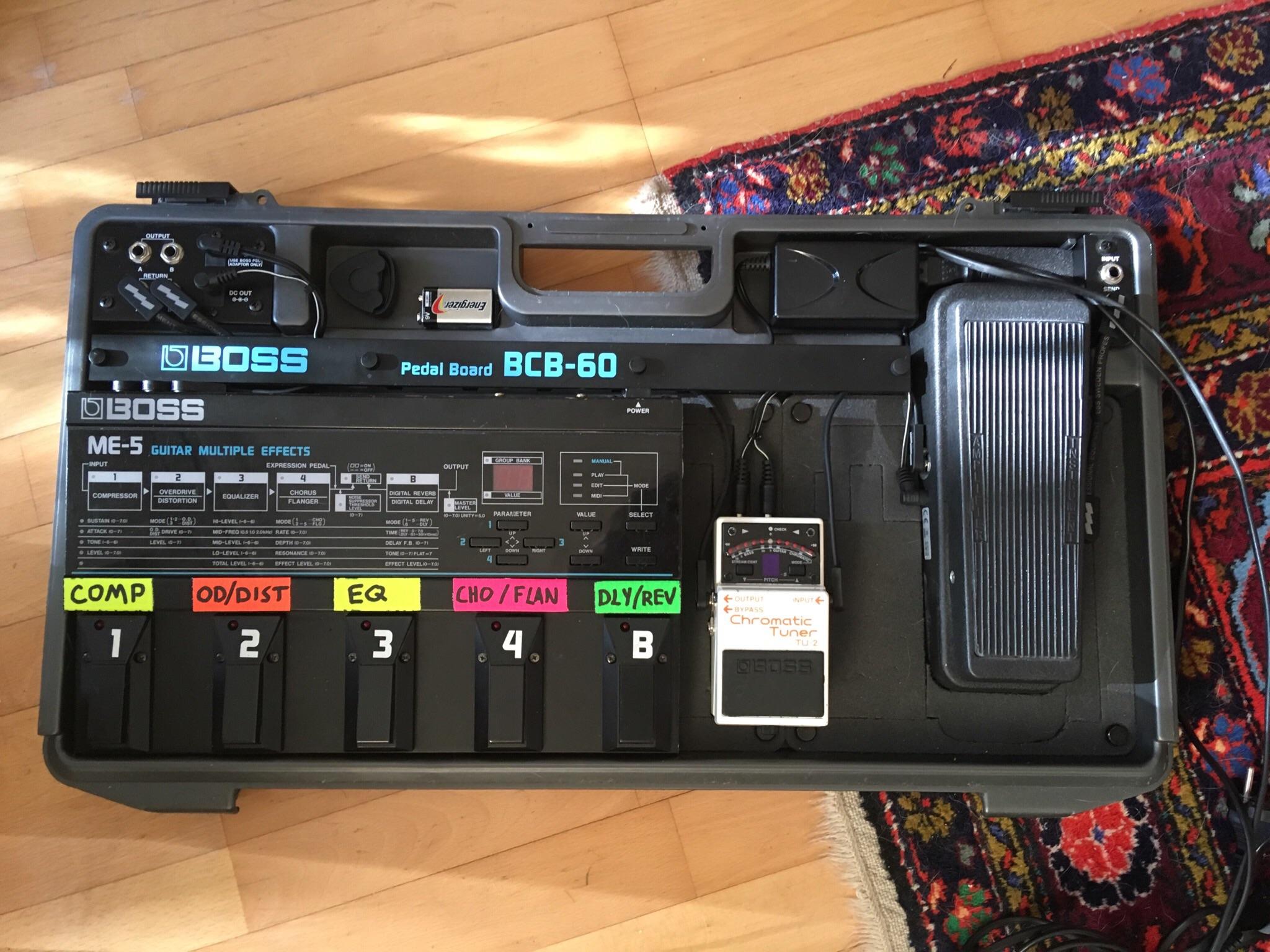 Boss BCB-60 ペダルボードを埋めるクリエイティブな方法を見つけたんだ