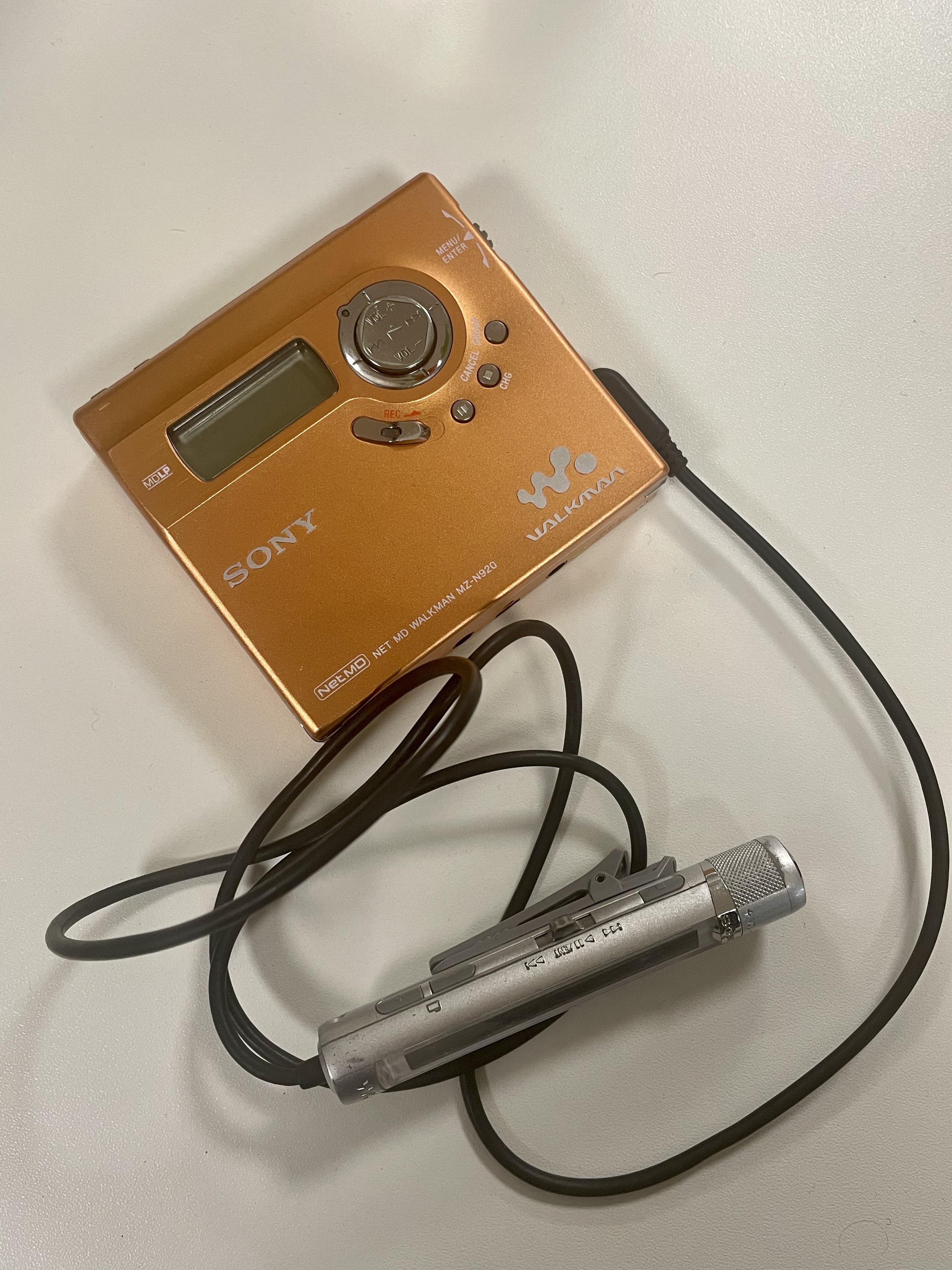 My second Walkman : a Sony MZ-N920 fresh from Japan : r/minidisc