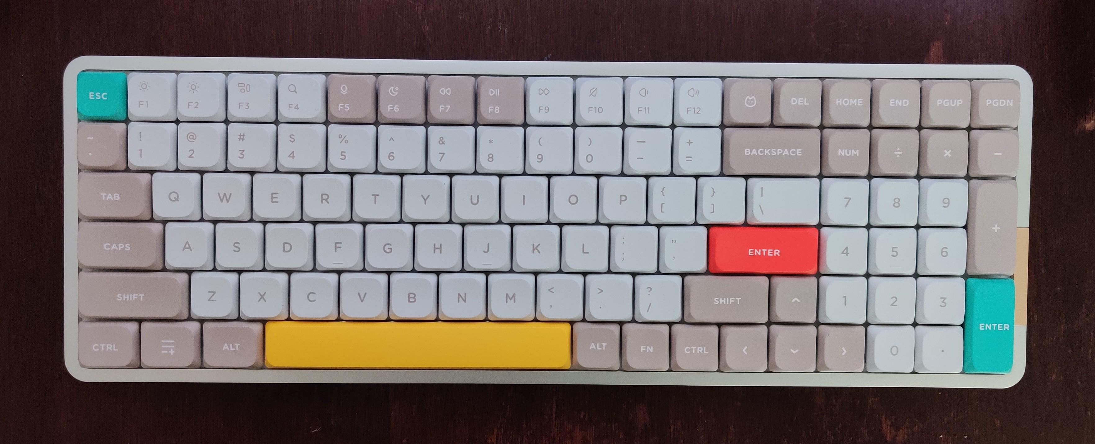 Lofree Flow (low profile) with Nufy Coastal Dawn keycaps : r