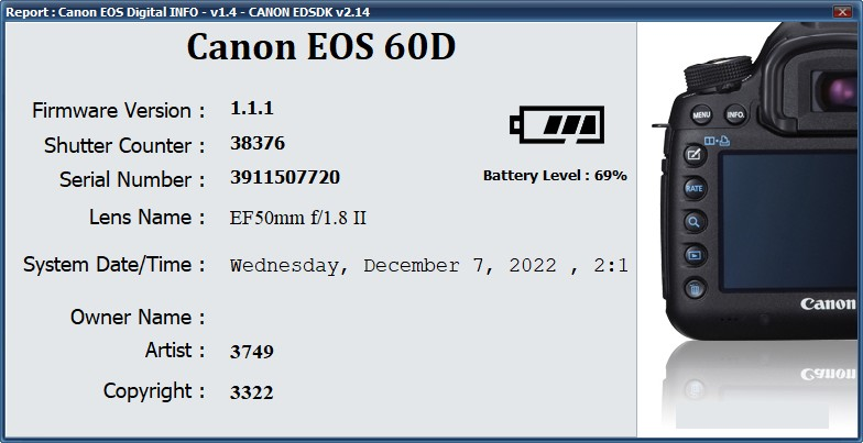 Canon EOS 60Dを38,000回以上のシャッター回数で買ったんだけど。何年