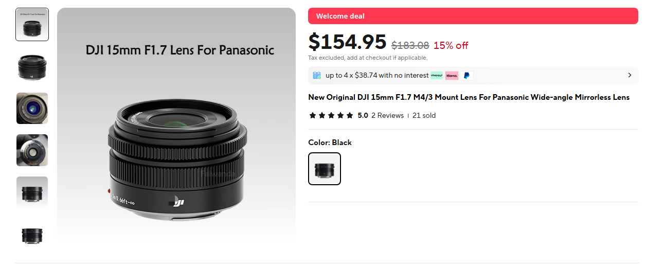 Buying DJI 15mm f1.7 on AliExpress, is it a good idea? : r/M43