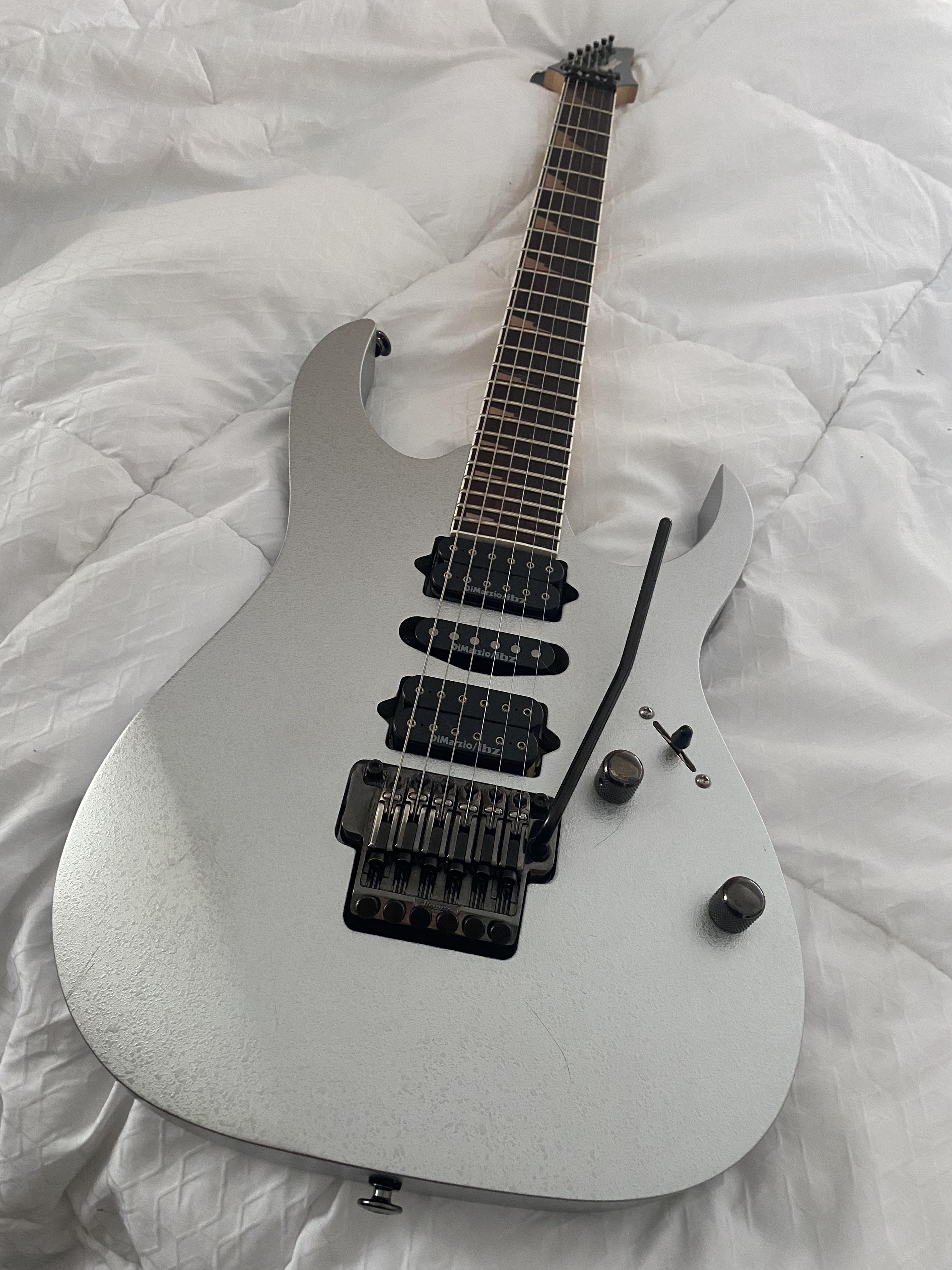 Ibanez Prestige RG2570E in Vital Silver. One of - if not the