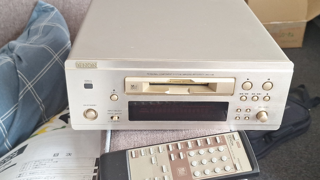 The Denon DMD-F88 is finally here! : r/minidisc