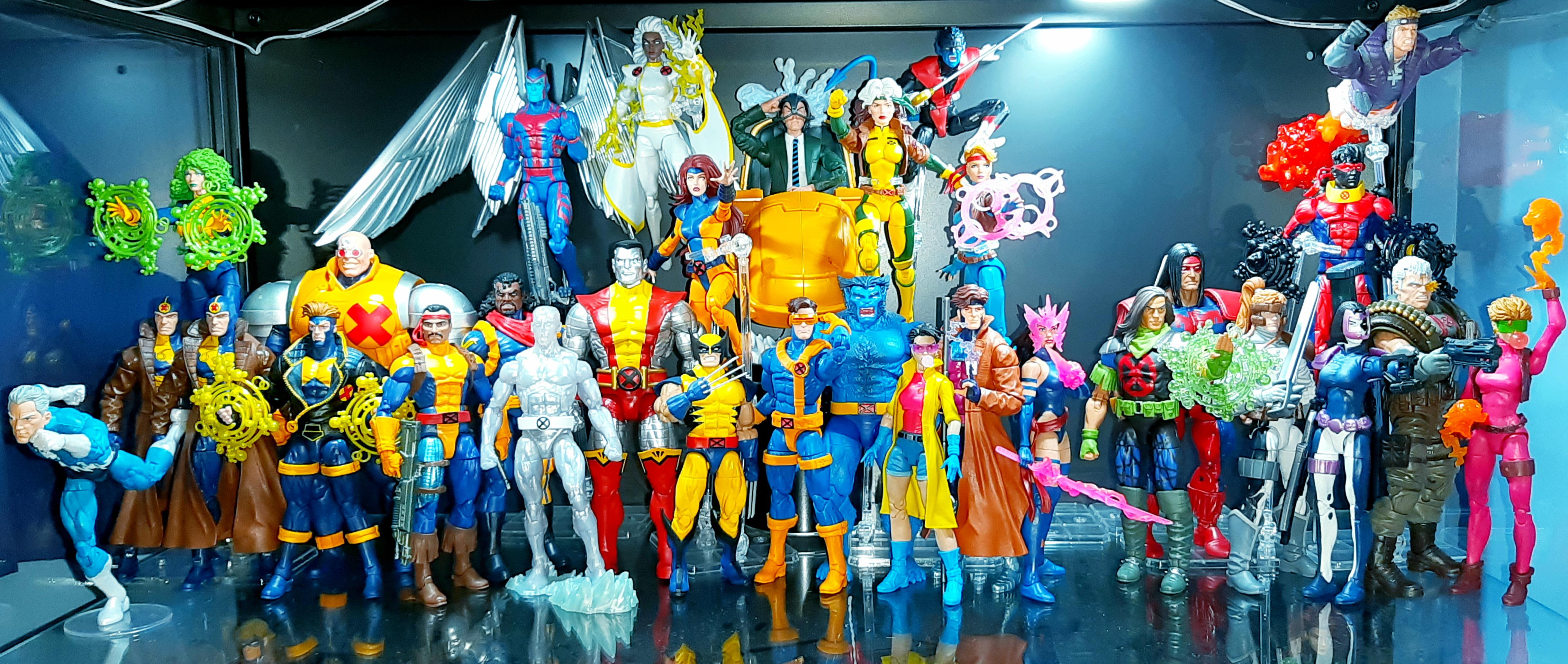 90年代のX-Menマーベルレジェンドのディスプレイ、アップデートしたよ