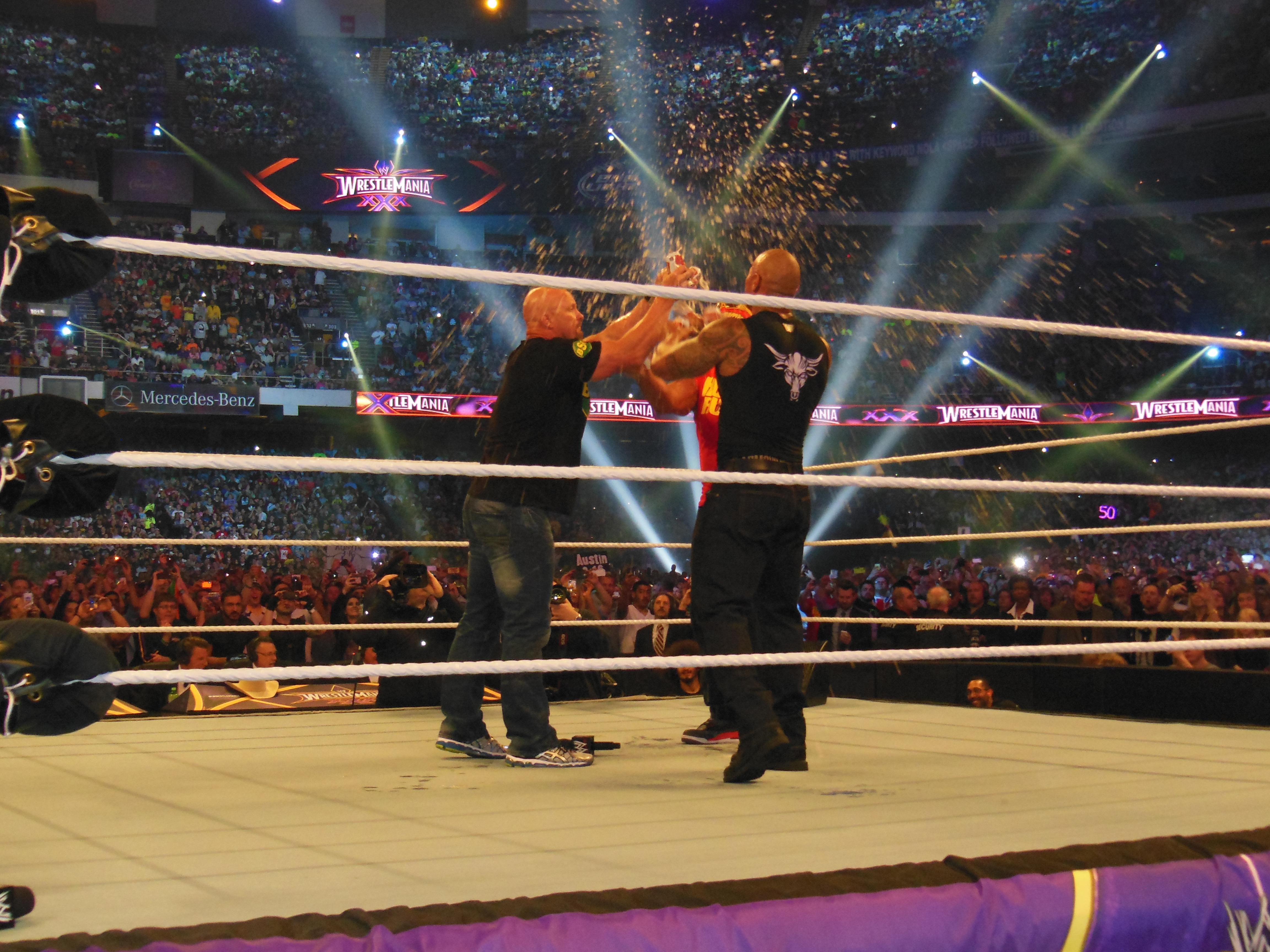 今世紀で最も珍しい瞬間の一つ、ハルク・ホーガン、ザ・ロック、そして