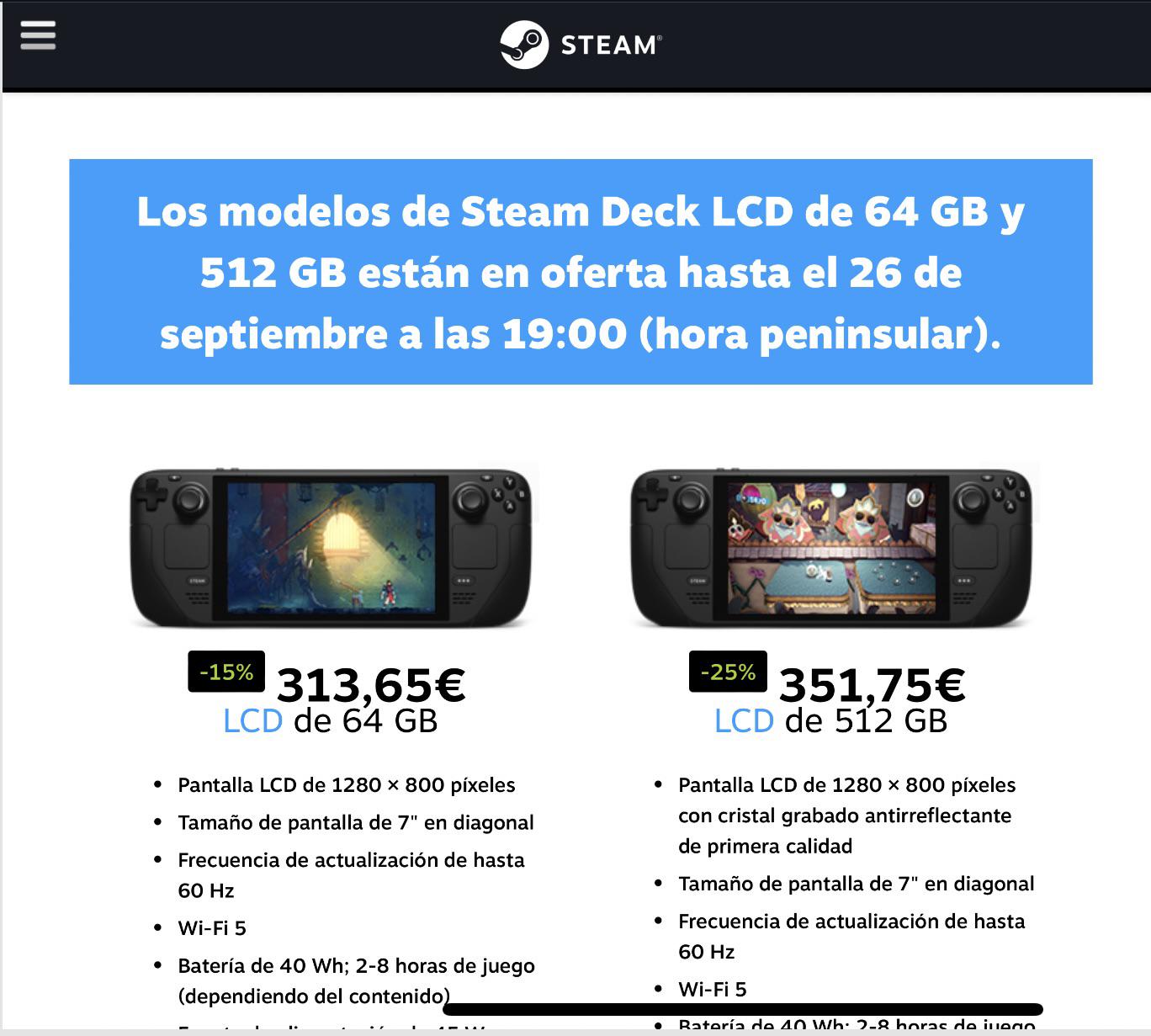 Go ahead folks!! SteamDeck LCD it's on sale again!!! : r/SteamDeck