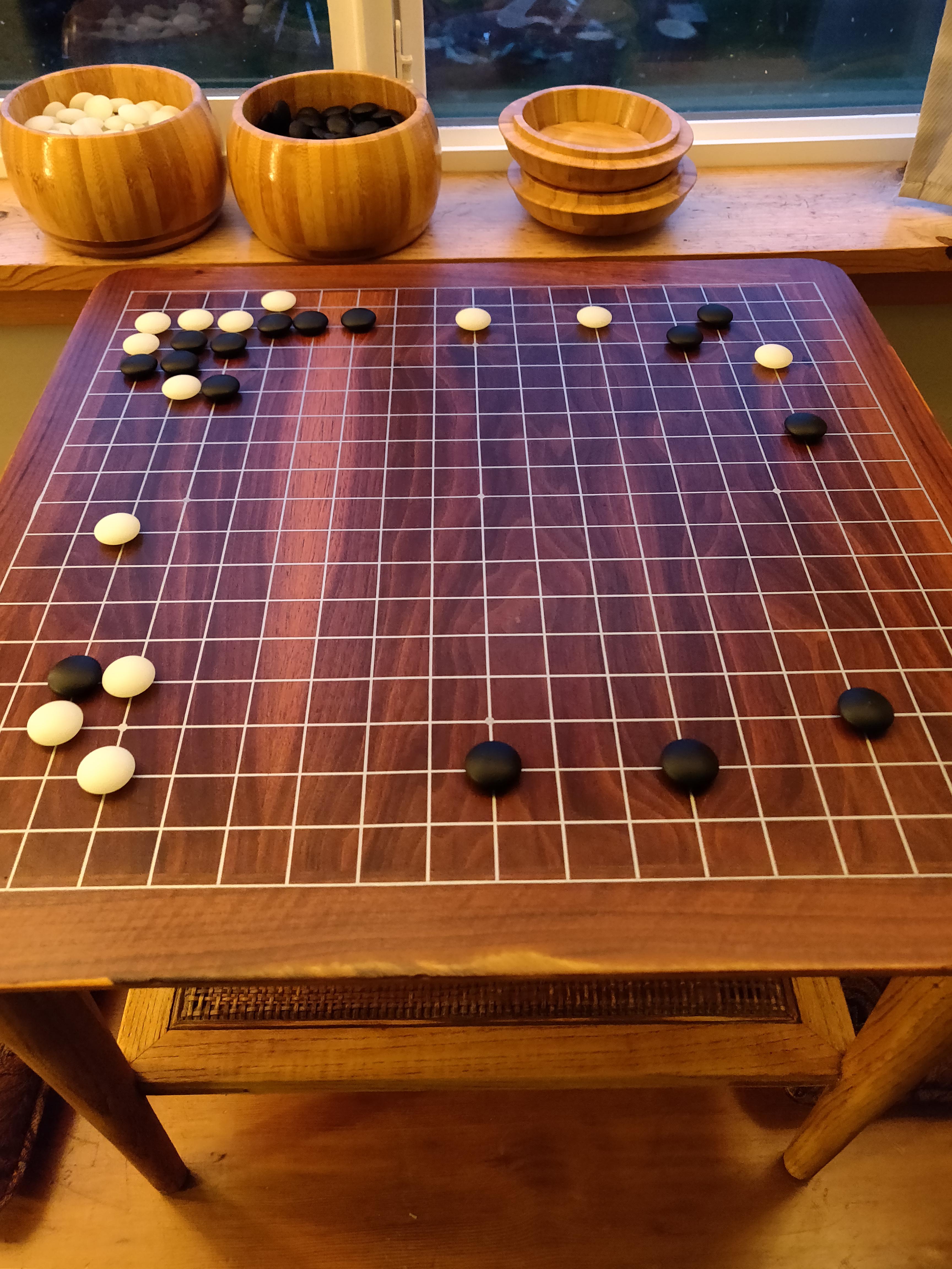 新年、新しいDIY碁盤！元々は$6のリサイクルショップのテーブル