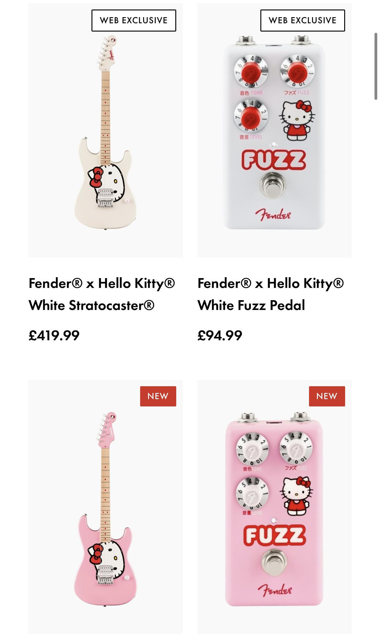 Fender x Hello Kitty Fuzz : r/guitarpedals