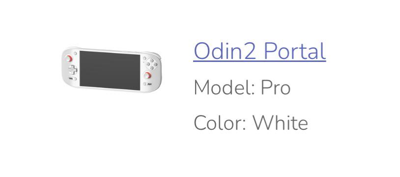 美しい白のOdin 2 Portal Proを注文したよ : r/OdinHandheld