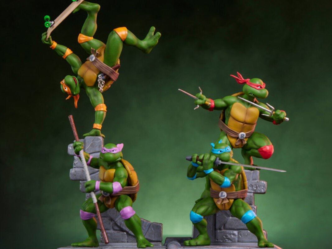 PCS Collectibles Teenage Mutant Ninja Turtles Mini Statue Four