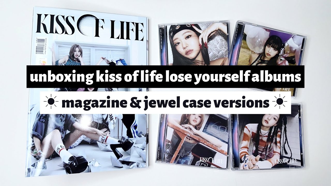 ☼ unboxing kiss of life lose yourself albums ☀︎ magazine