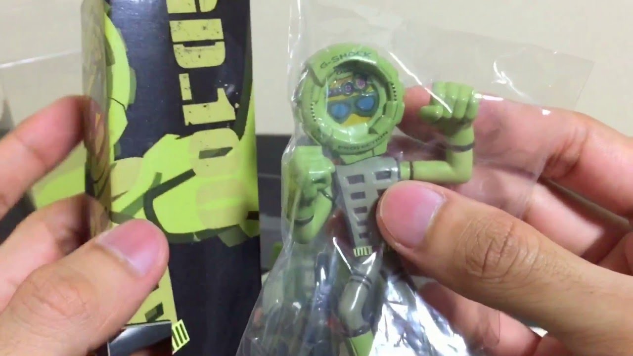 G-Shock GD-100PS-3JR Army Green - Casio Playset Product (unboxing