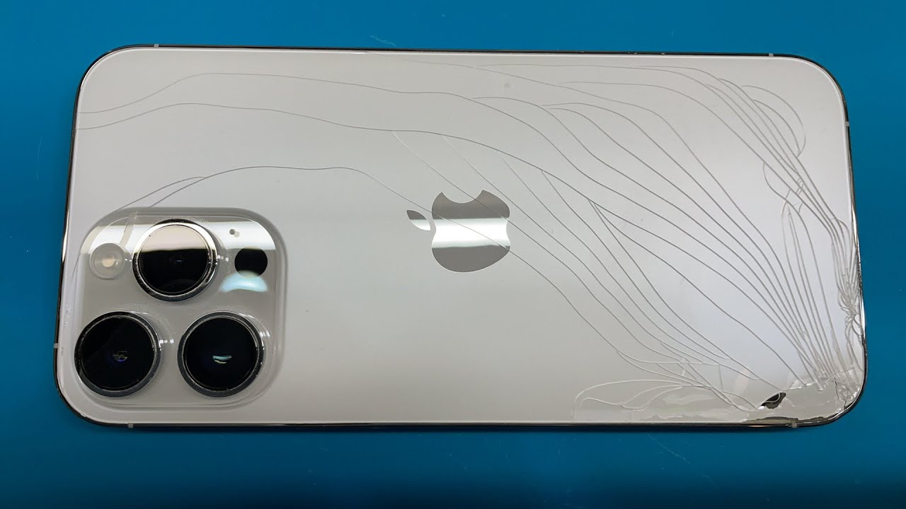 大阪北浜 iPhone 14 Pro Max 背面ガラス割れ修理 - YouTube