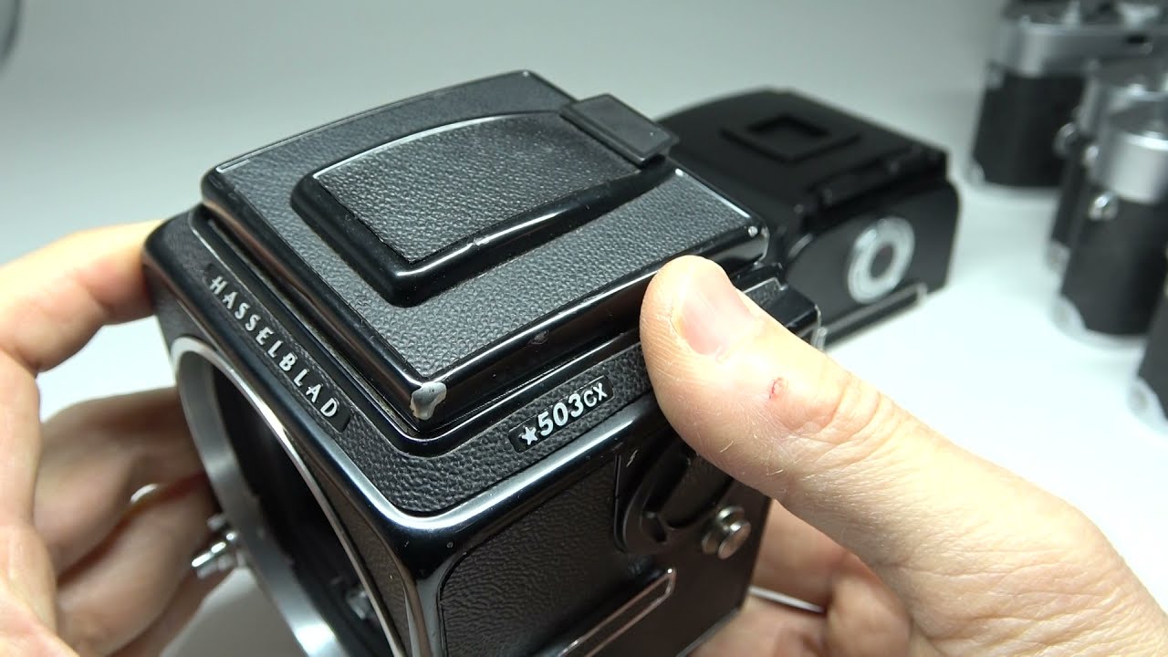 Hasselblad ハッセルブラッド☆503CXボディ 黒+A12マガジン+WL
