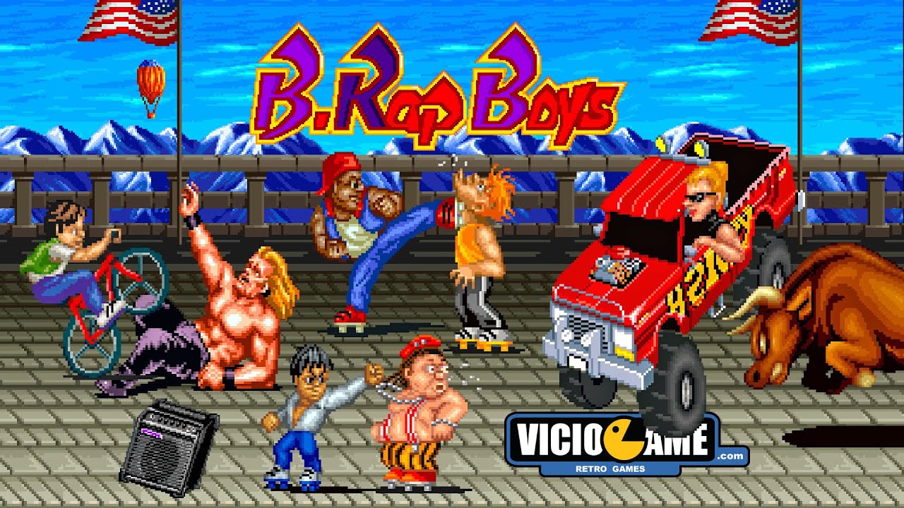 🎮 B.Rap Boys (Arcade) Complete Gameplay - YouTube