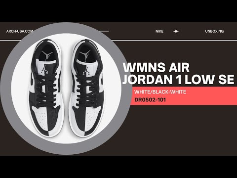 WMNS Air Jordan 1 Low SE - Homage Split - DR0502-101 White/Black