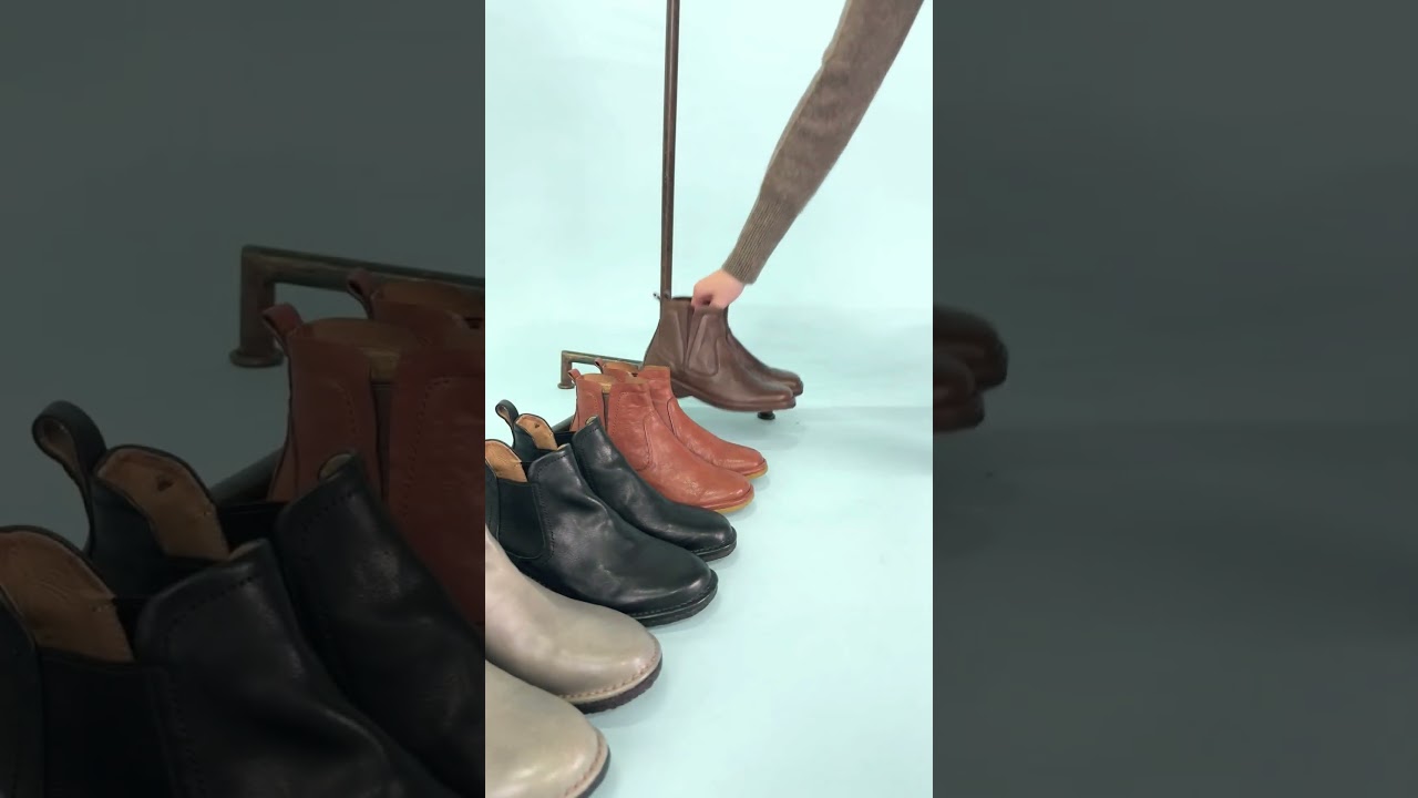 SAYA 【プラット製法】本革サイドゴアブーツ(ダークブラウン