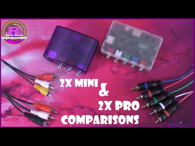 RetroTINK 2X Mini and 2X Pro: Composite, S-Video, and Component