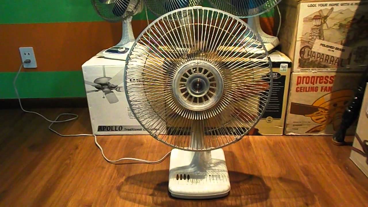 Sanyo Oscillator Tri-Speed Fan - YouTube