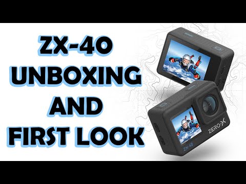 Zero X ZX-40 Action Camera - Full Unboxing & Accessories (More