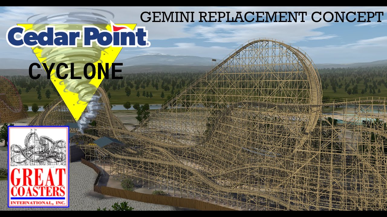 Cedar Point Cyclone - GCI Wooden Coaster - Gemini Replacement