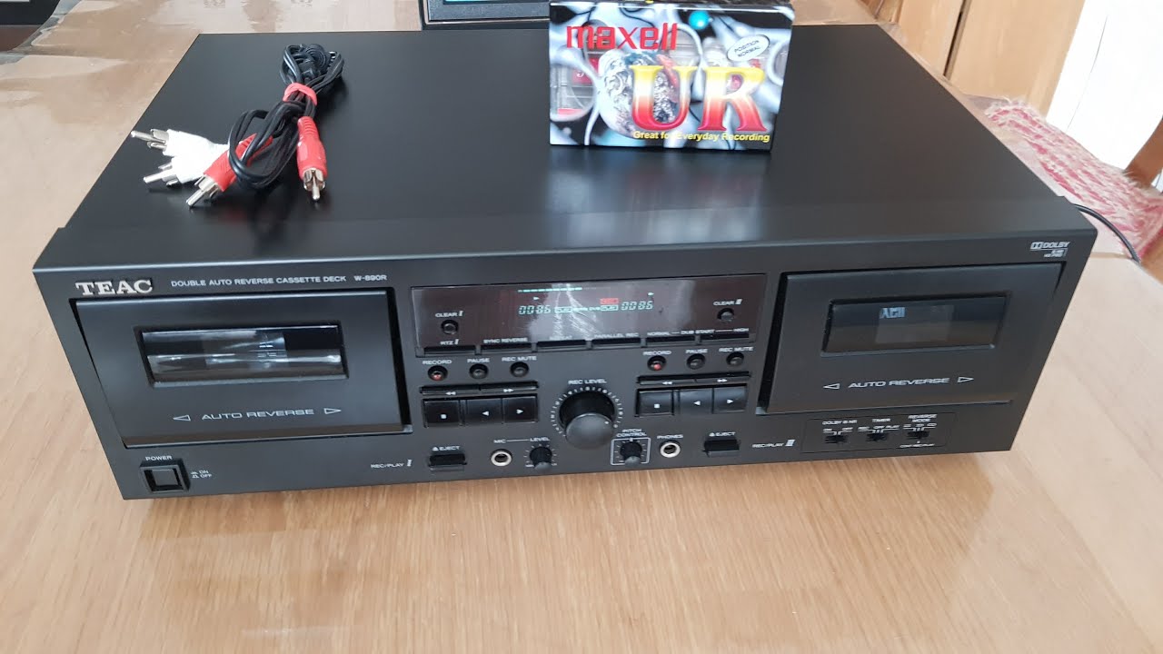 TEAC W890R Doppel Kassettendeck - YouTube