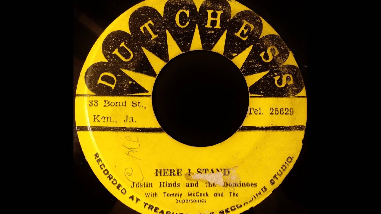 JUSTIN HINDS & THE DOMINOES - Here I Stand [1967] - YouTube