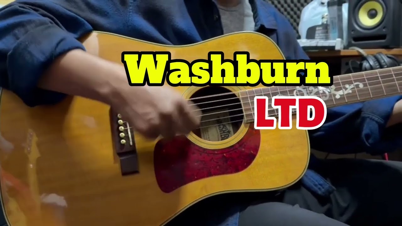 Washburn D95LTD Acoustic Guitar Sound Test | Rare 1995 Limited