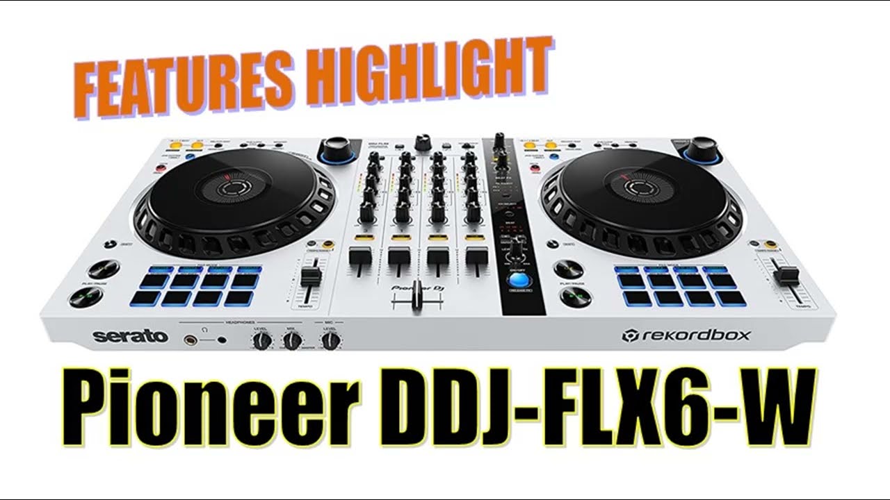 Pioneer DJ DJ Controller, White (DDJ-FLX6-W) |Overview/Details