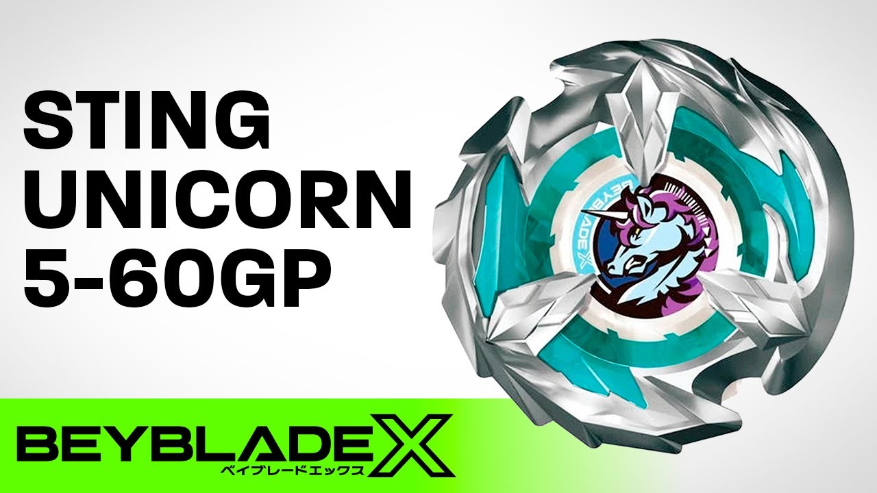 BEYBLADE X | Meet the new STING UNICORN 5-60GP!! - YouTube