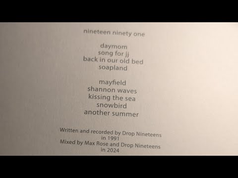 DROP NINETEENS: 1991 - The GOAT of Shoegaze demos? - YouTube
