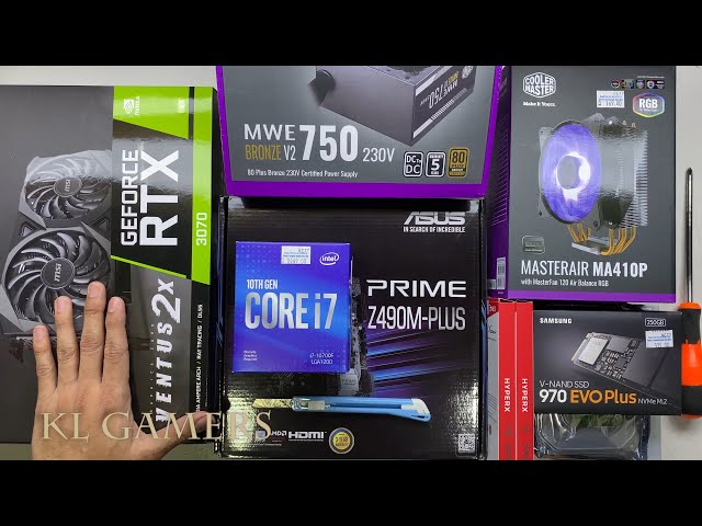 intel Core i7 10700F ASUS PRIME Z490M-PLUS HyperX MASTERAIR MA410P