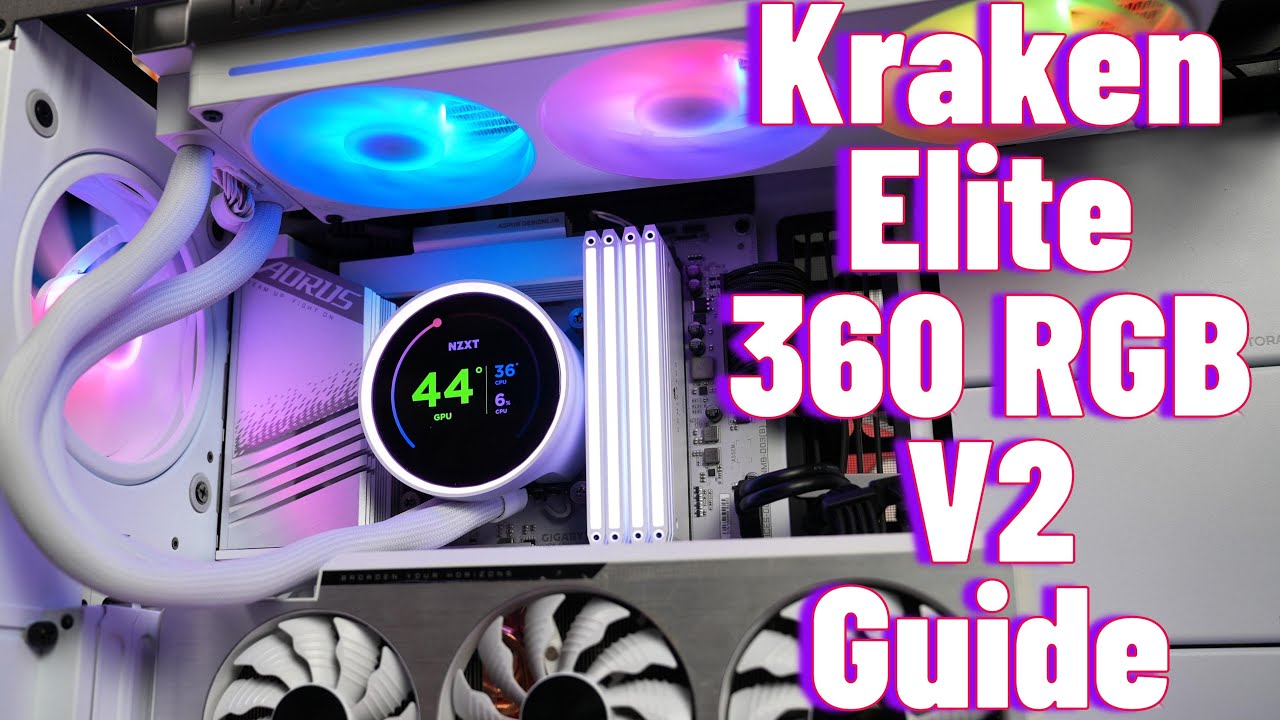 NZXT Kraken Elite 360 RGB V2 2024 Setup and wiring guide - YouTube