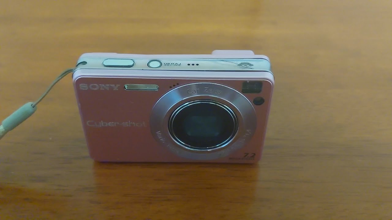A Pink Digital Camera - Sony Cyber-shot DSC-W120 - YouTube