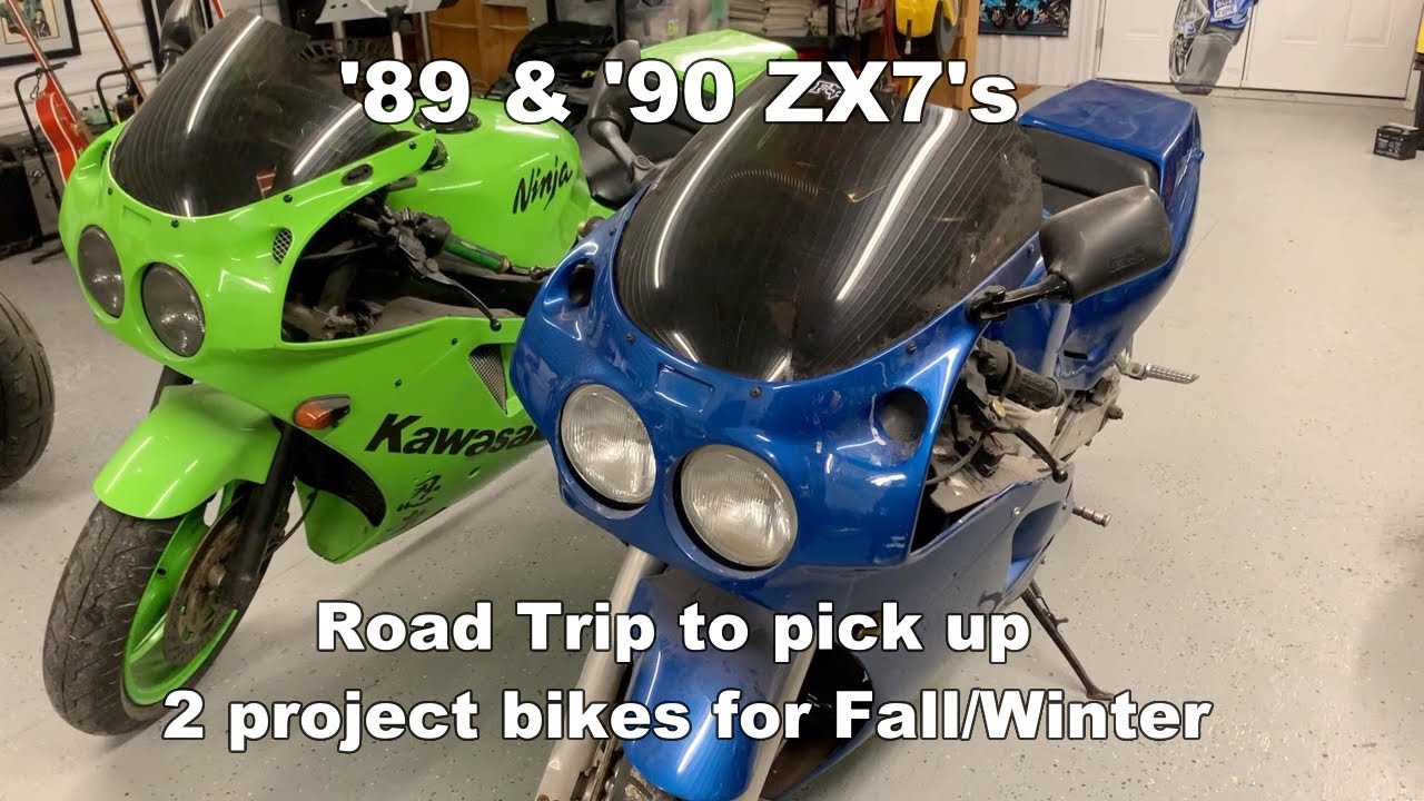 1989 & 1990 Kawasaki NINJA ZX-7's - New Projects - YouTube
