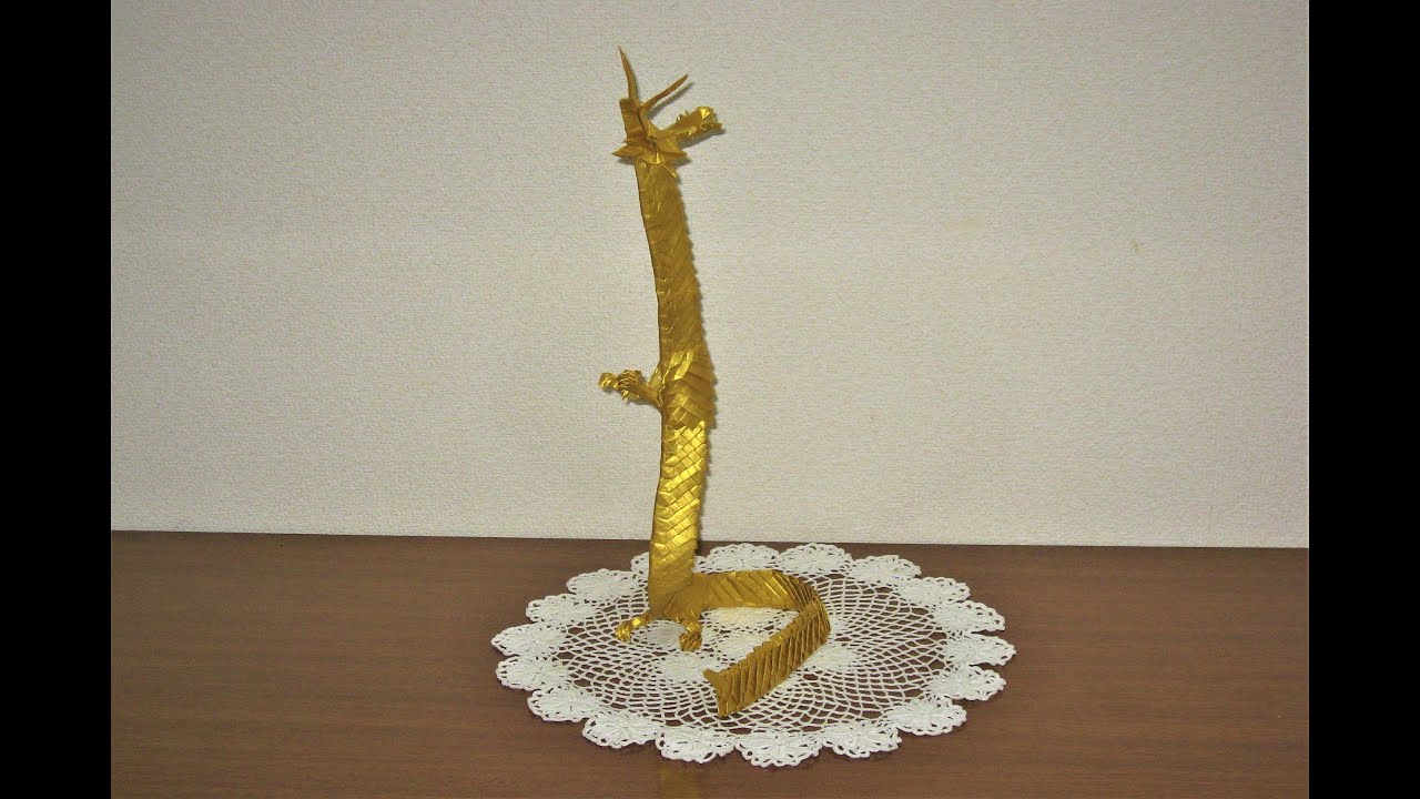 龍(昇り龍）⑤【折り紙アート】～組み立て～ ☆How to make origami
