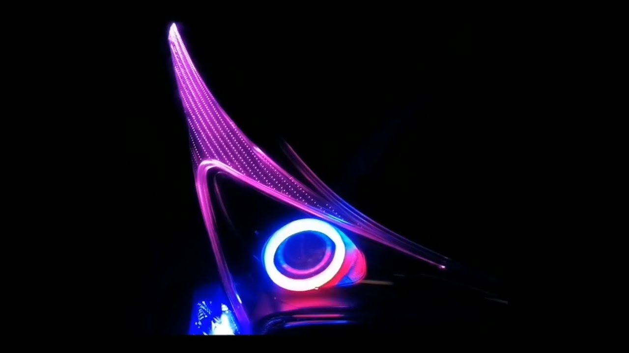 50プリウスヘッドライト加工】RGBイカリング加工インナーブラック