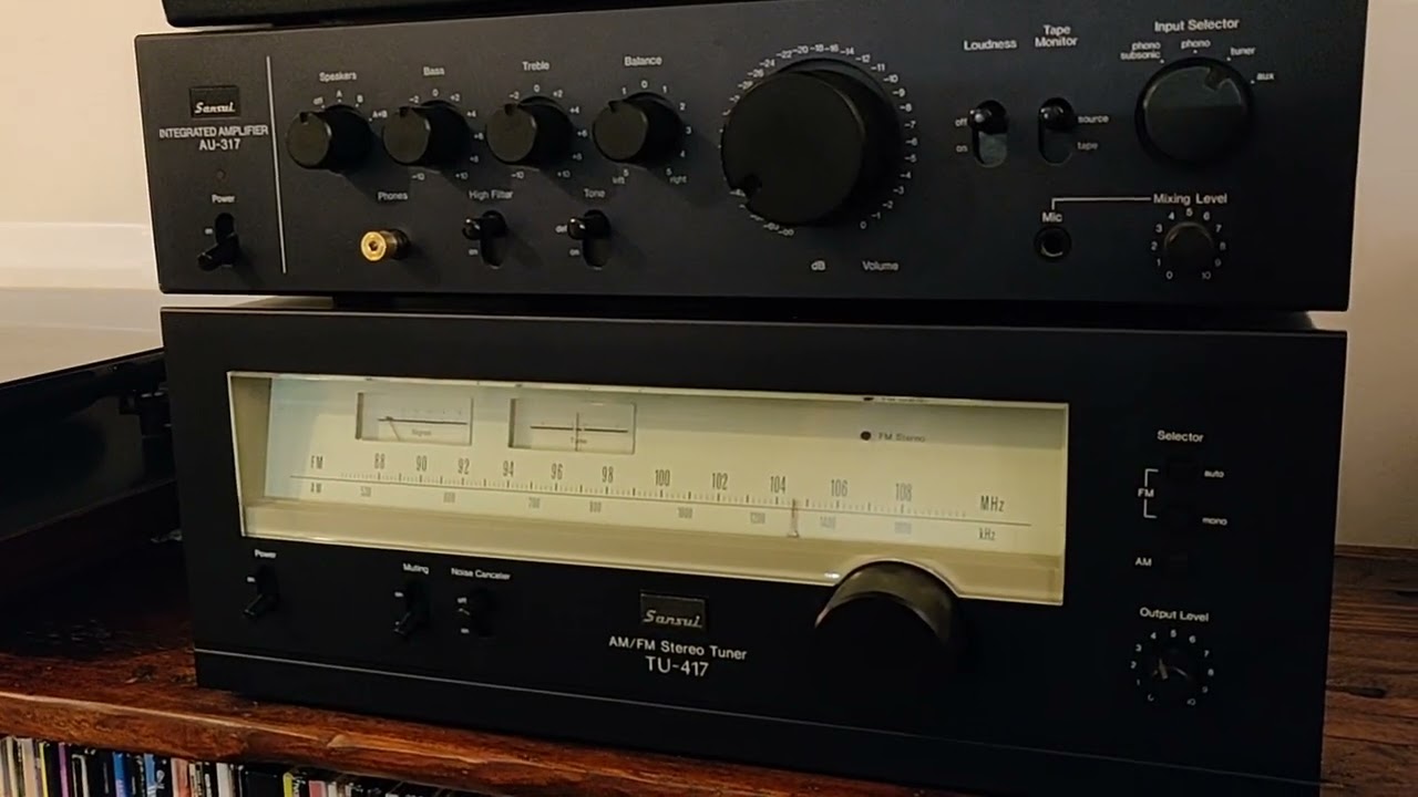 Sansui TU-417 operation. - YouTube